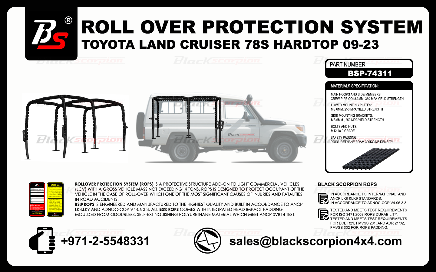 ROLLOVER PROTECTION SYSTEM